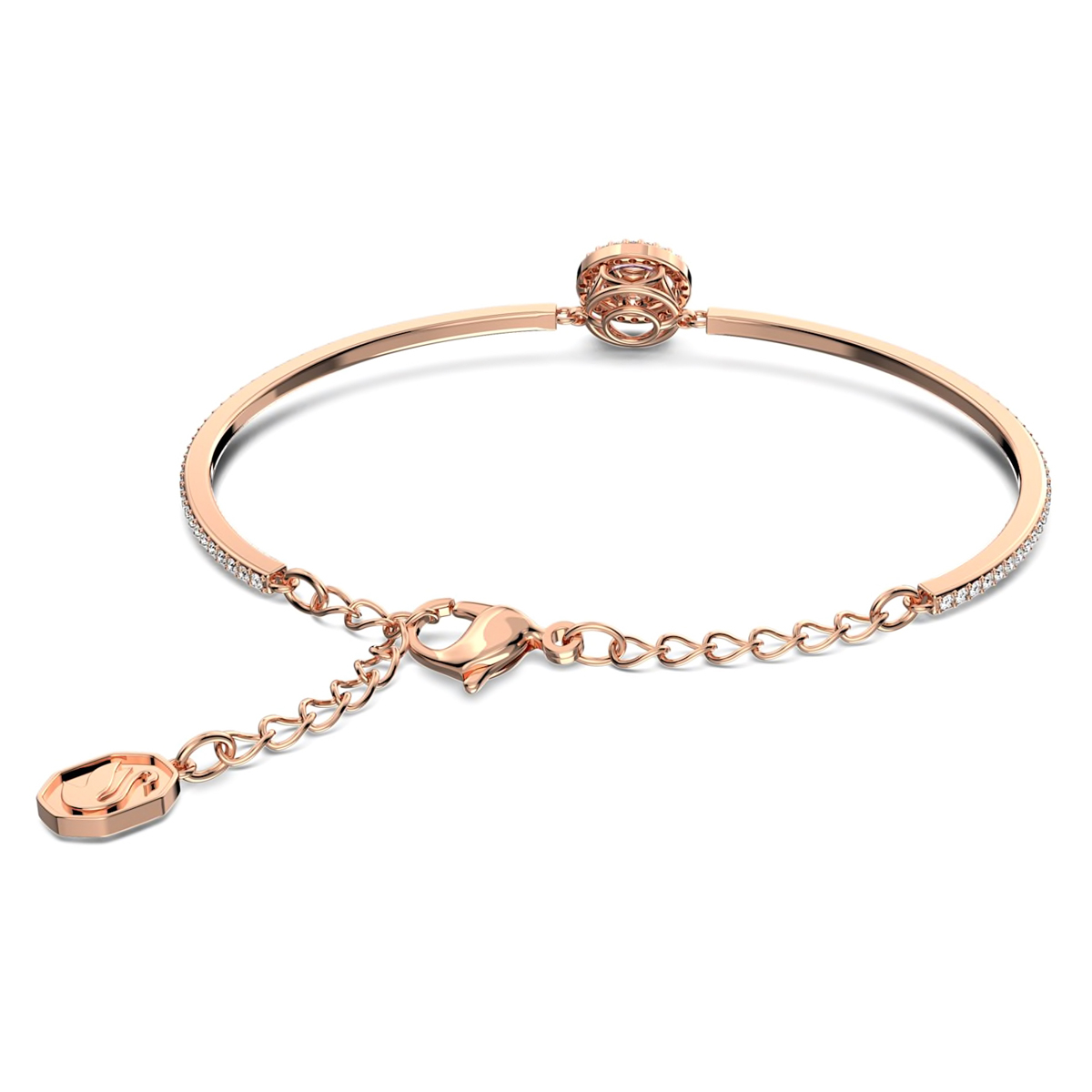 Swarovski Swarovski Sparkling Dance Bangle, Purple, Rose Gold-Tone Plated